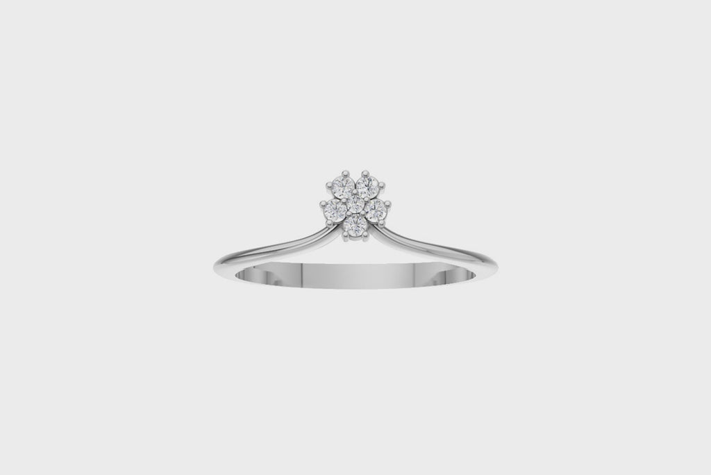 Blooming Star Lab Grown Diamond Ring