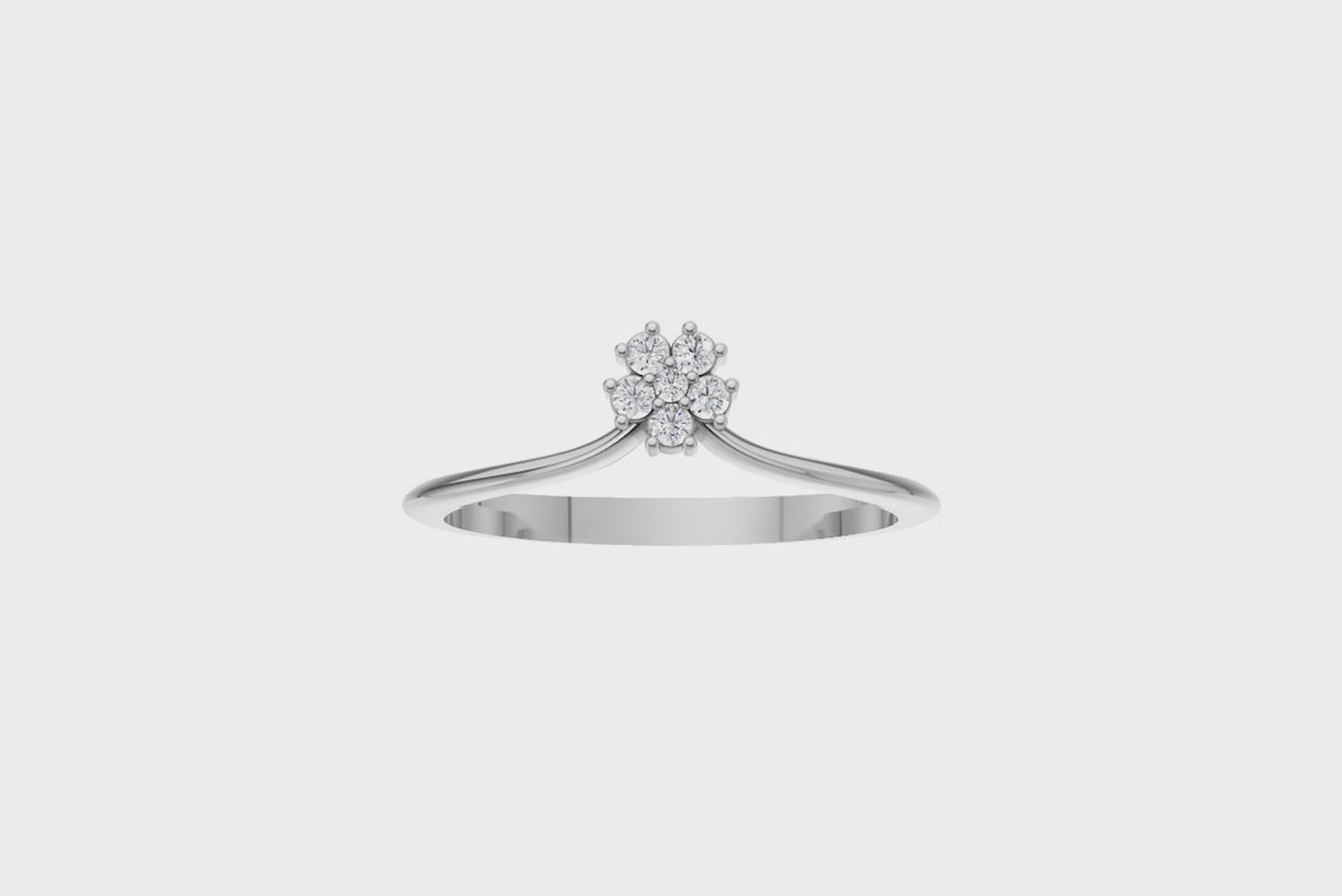 Blooming Star Lab Grown Diamond Ring