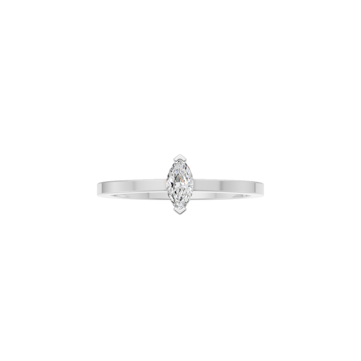 Marquise Cut Lab Grown Diamond Solitaire Ring