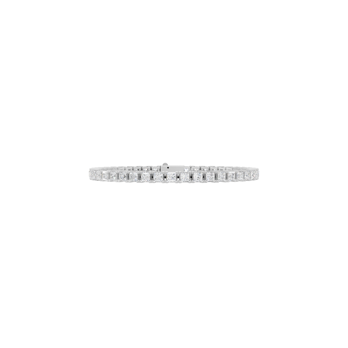 Princess Cut Lab Grown Diamond Tennis Bracelet