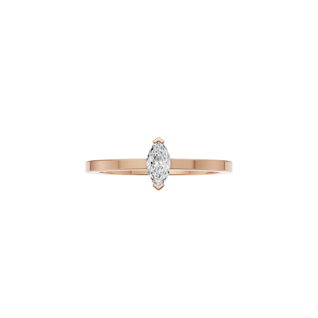 Marquise Cut Lab Grown Diamond Solitaire Ring