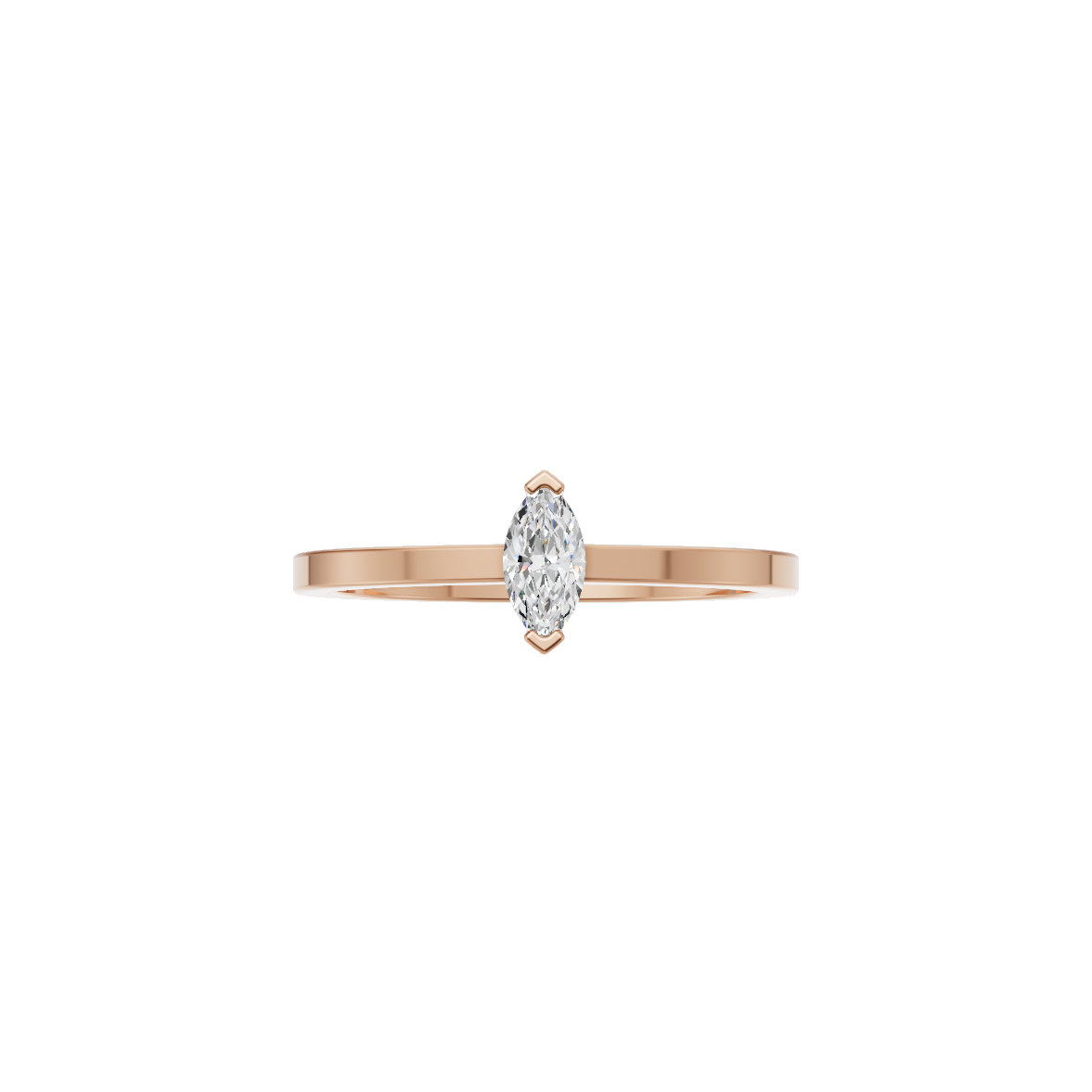 Marquise Cut Lab Grown Diamond Solitaire Ring