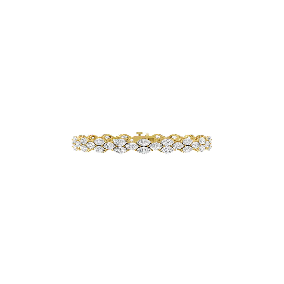 Marquise Cut Lab Grown Diamond Tennis Bracelet