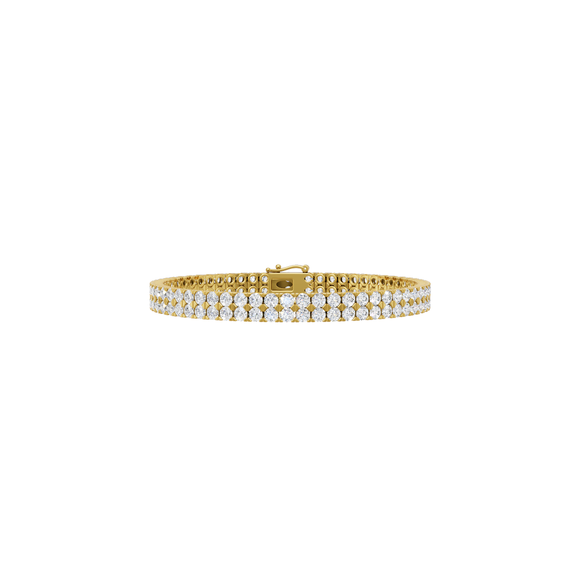 Round Cut Lab Grown Diamond Tennis Bracelet