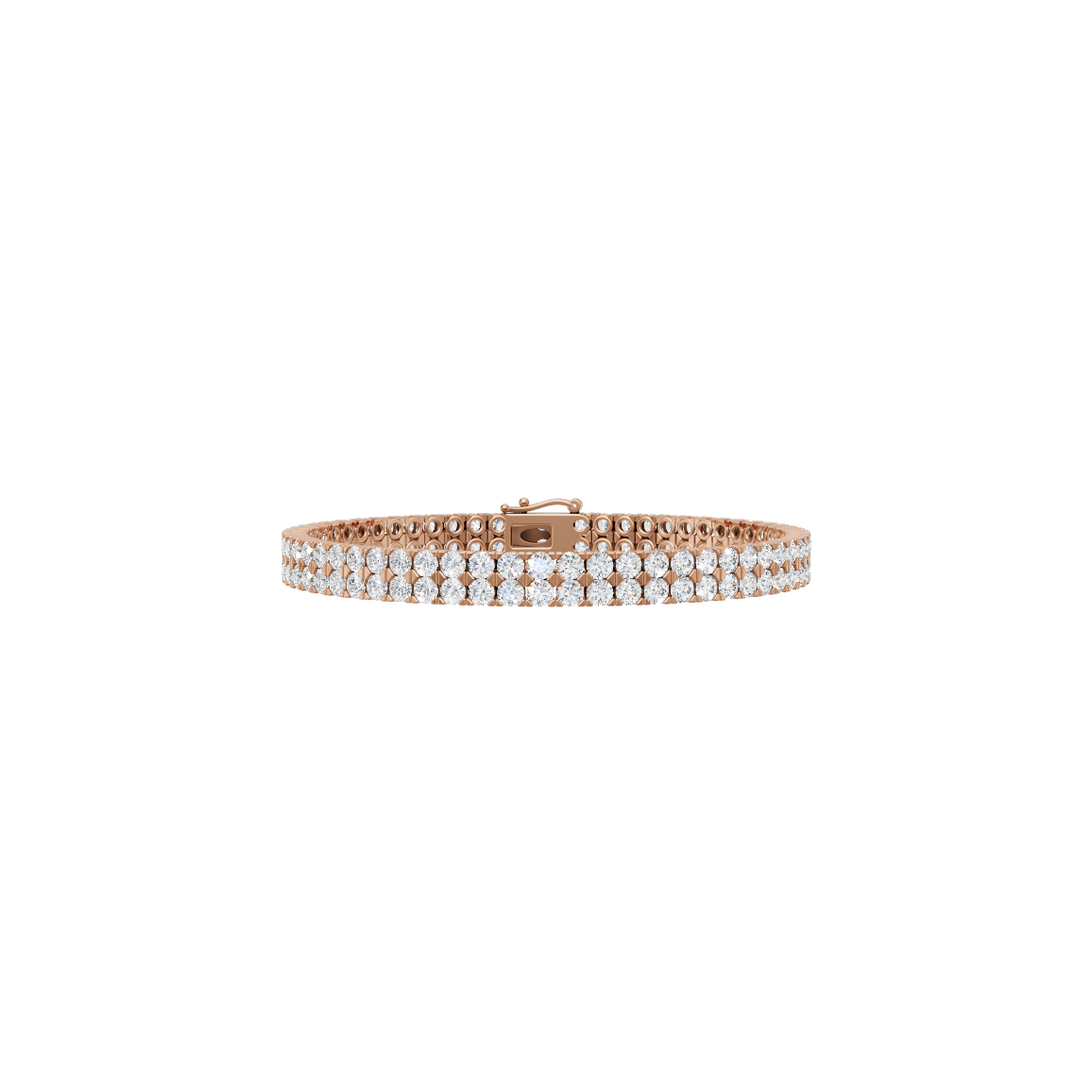 Round Cut Lab Grown Diamond Tennis Bracelet