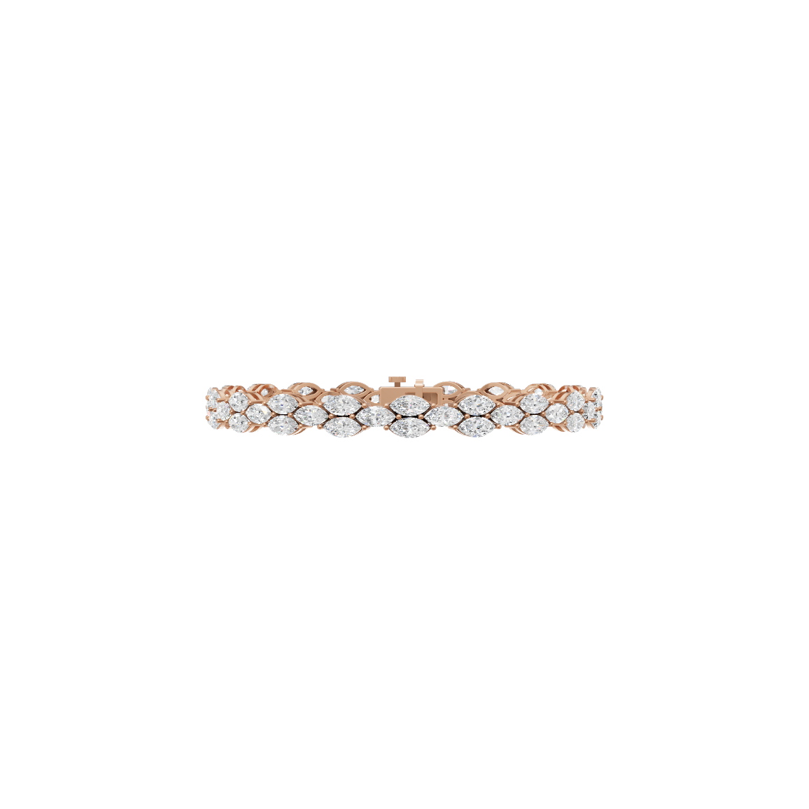 Marquise Cut Lab Grown Diamond Tennis Bracelet
