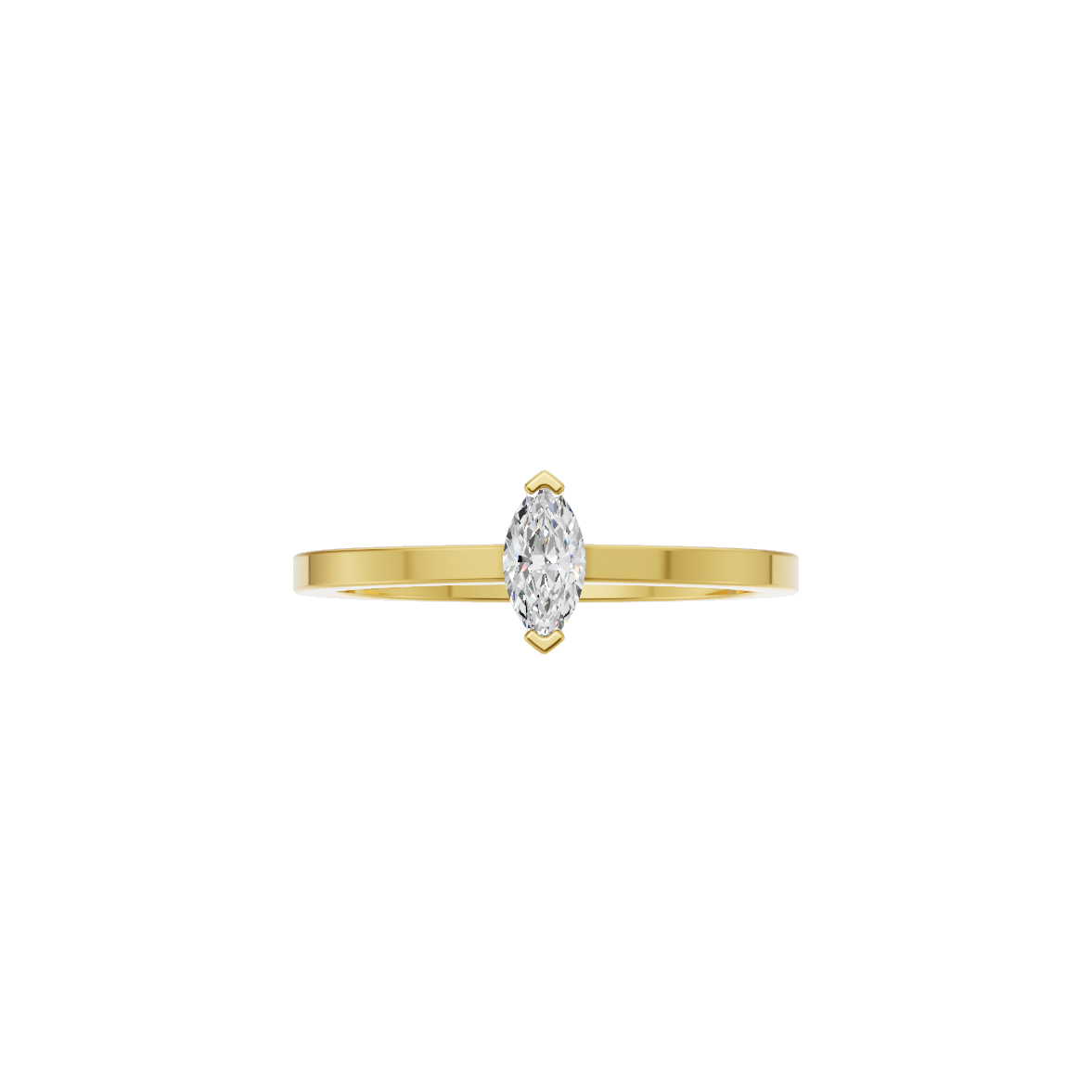 Marquise Cut Lab Grown Diamond Solitaire Ring