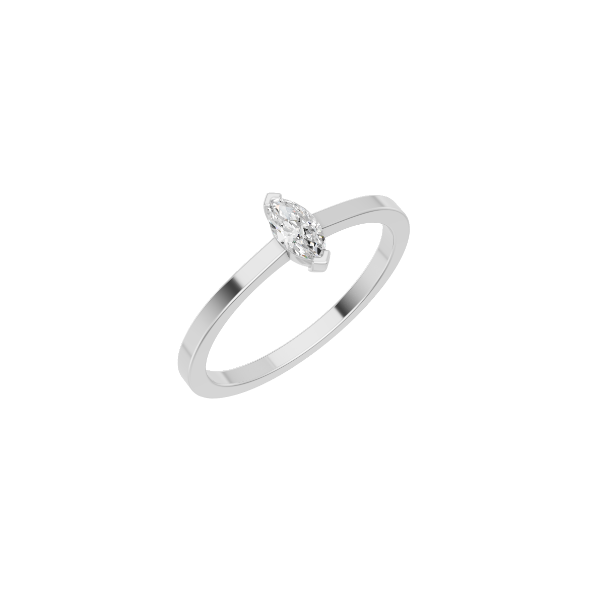 Marquise Cut Lab Grown Diamond Solitaire Ring