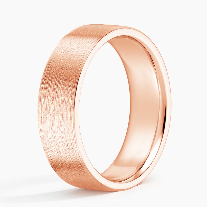 Classic Plain Wedding Band with Matte Finish 