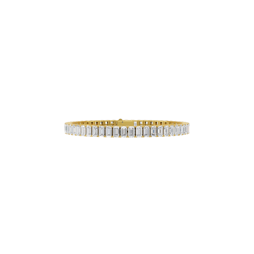 Baguette Cut Lab Grown Diamond Tennis Bracelet VENFORA