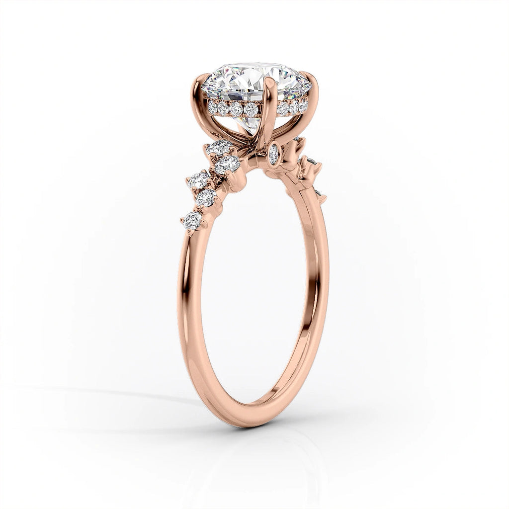Marquise - 18K Yellow Gold Princess Cut Diamond Engagement Ring My Store
