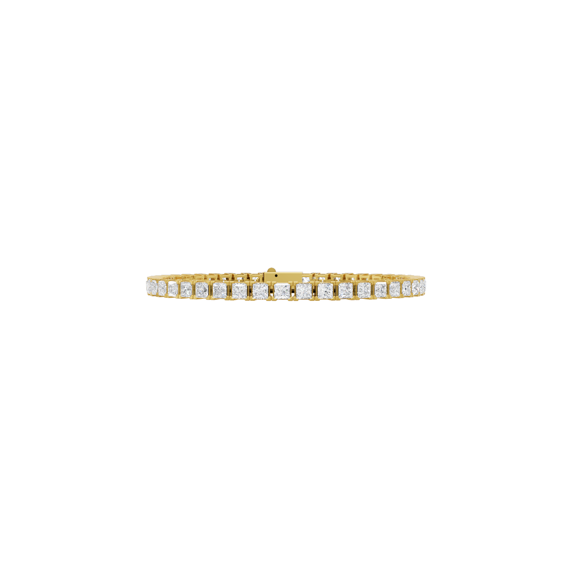 Princess Cut Lab Grown Diamond Tennis Bracelet VENFORA
