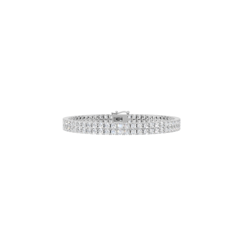 Round Cut Lab Grown Diamond Tennis Bracelet VENFORA