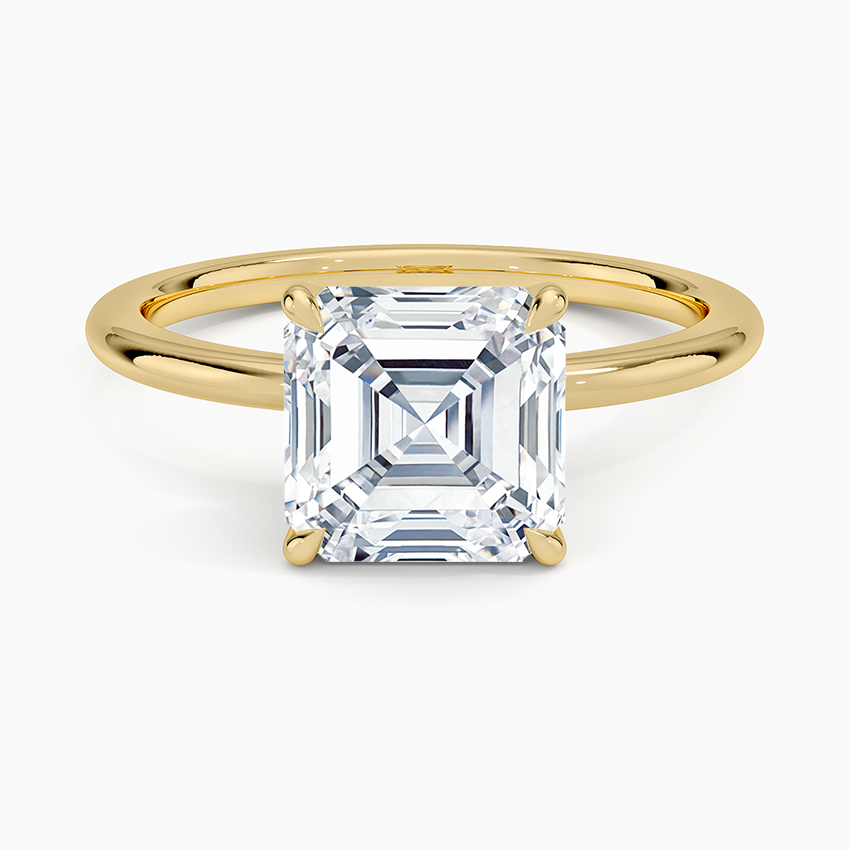 Asscher Cut Solitaire Ring VENFORA
