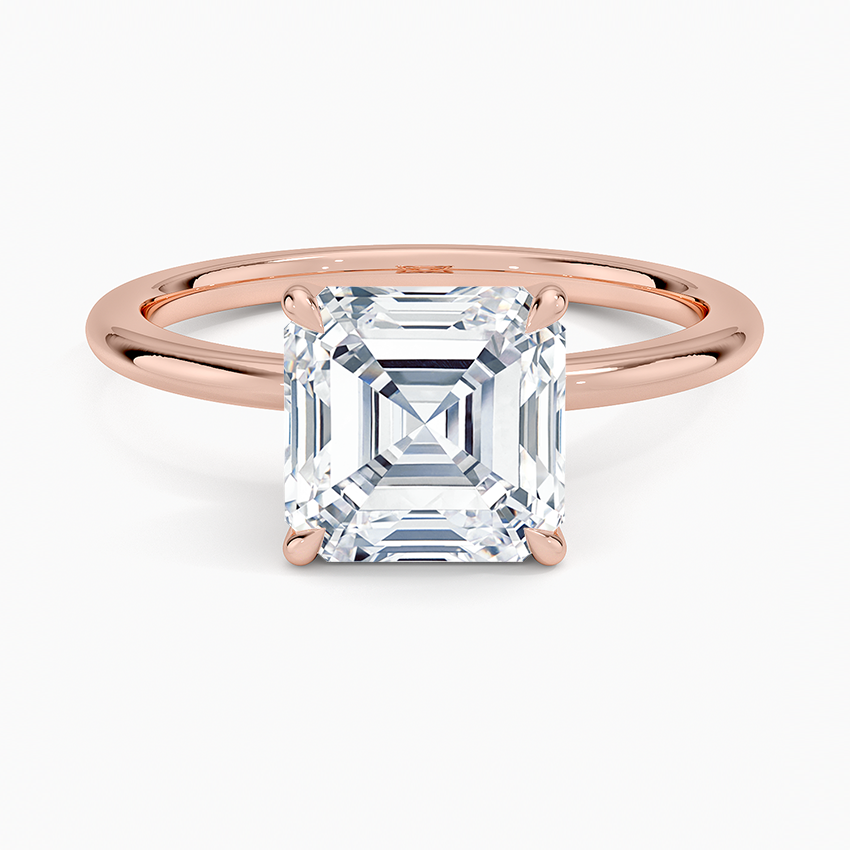 Asscher Cut Solitaire Ring VENFORA