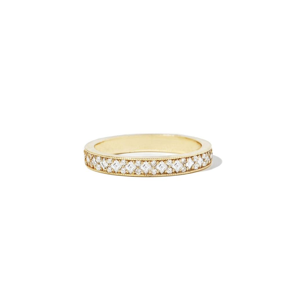 Diamond Channel Set Eternity Band Ring VENFORA