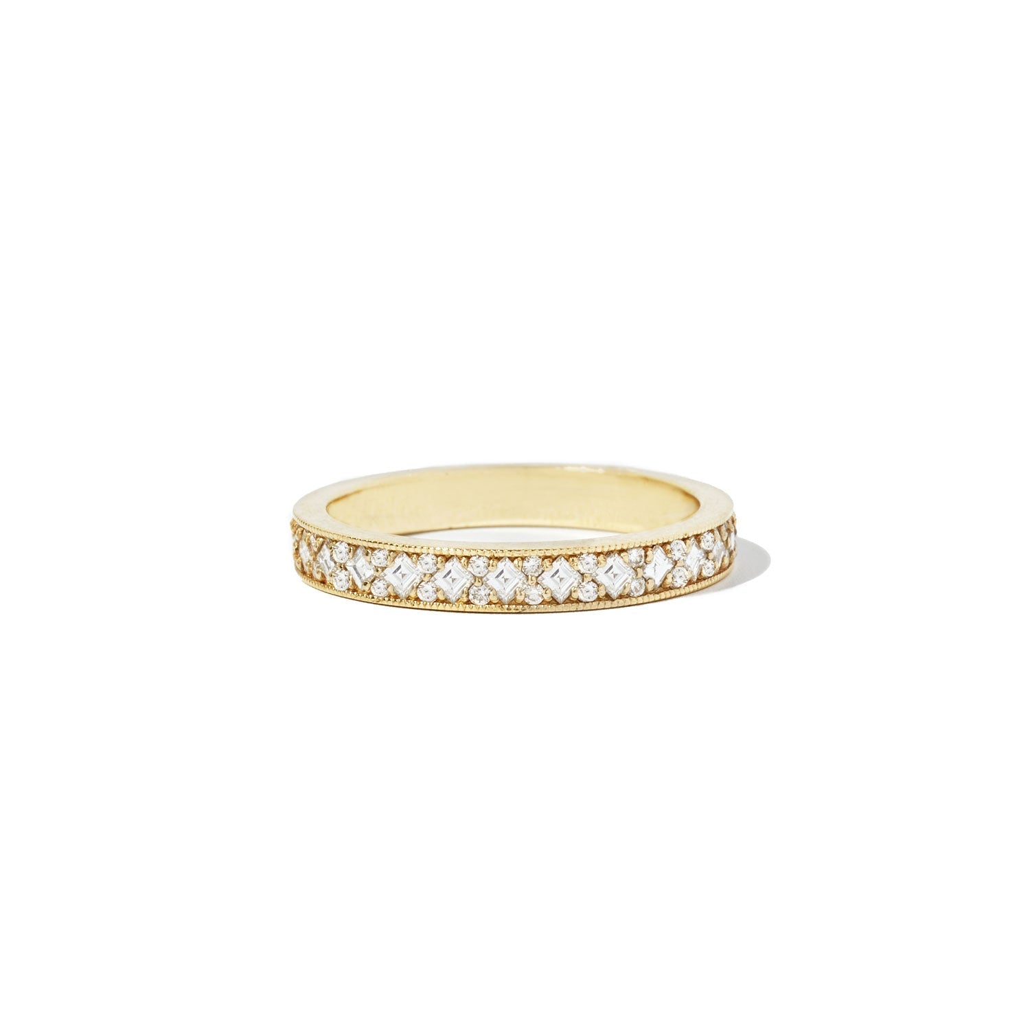 Diamond Channel Set Eternity Band Ring VENFORA