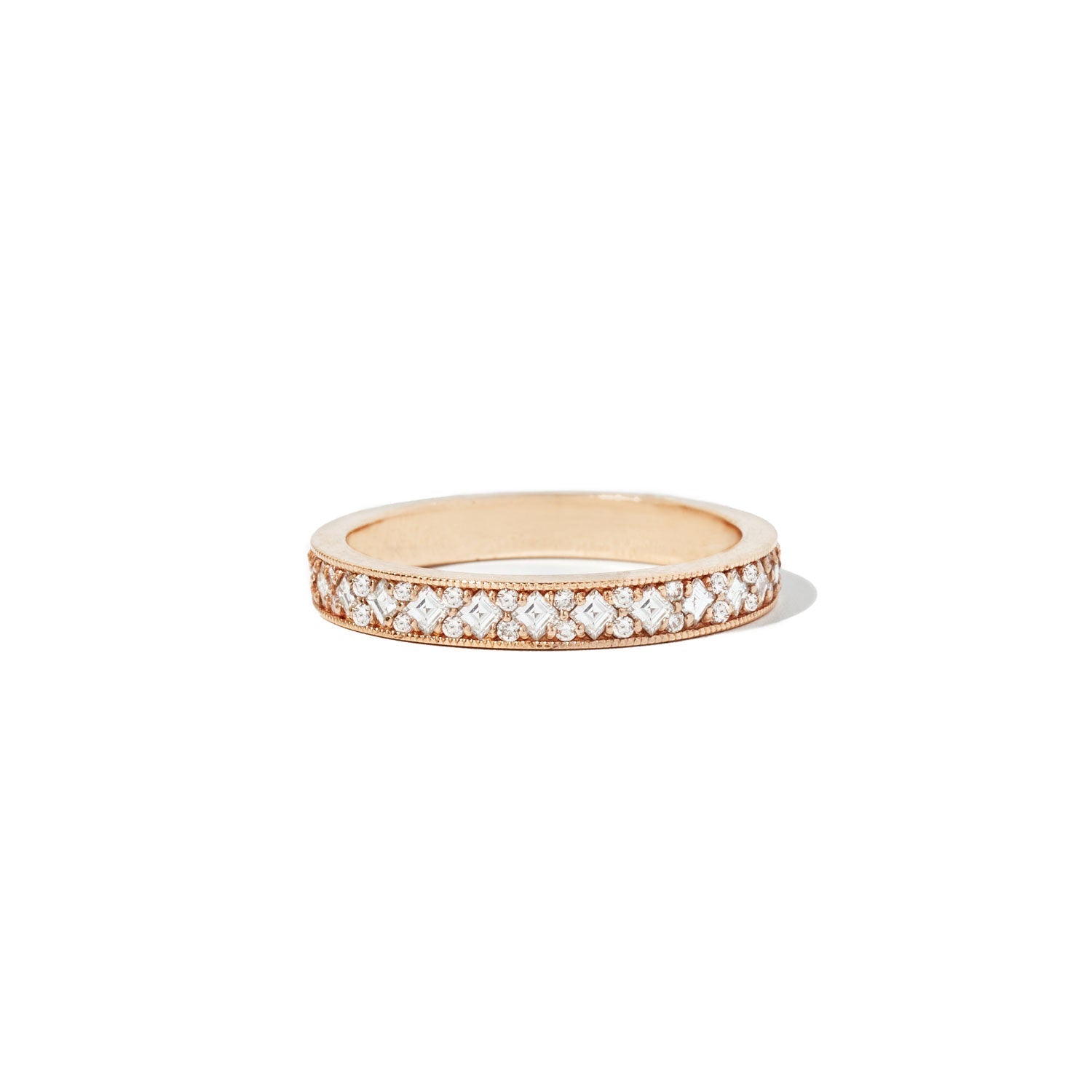 Diamond Channel Set Eternity Band Ring VENFORA