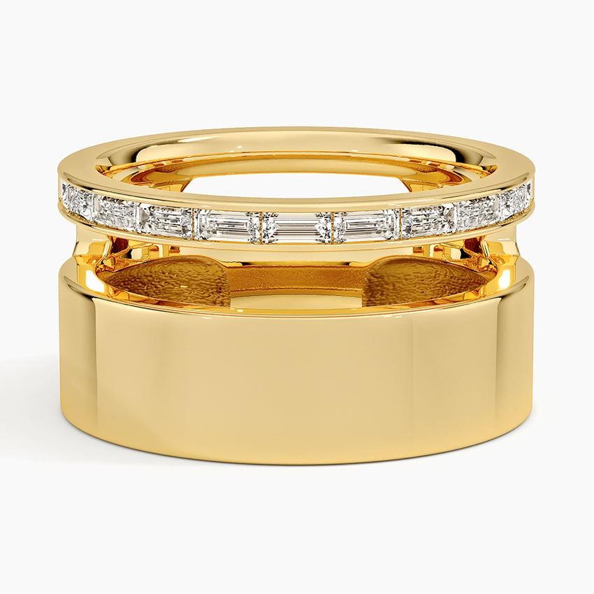 Baguette Diamond Channel Band Set 