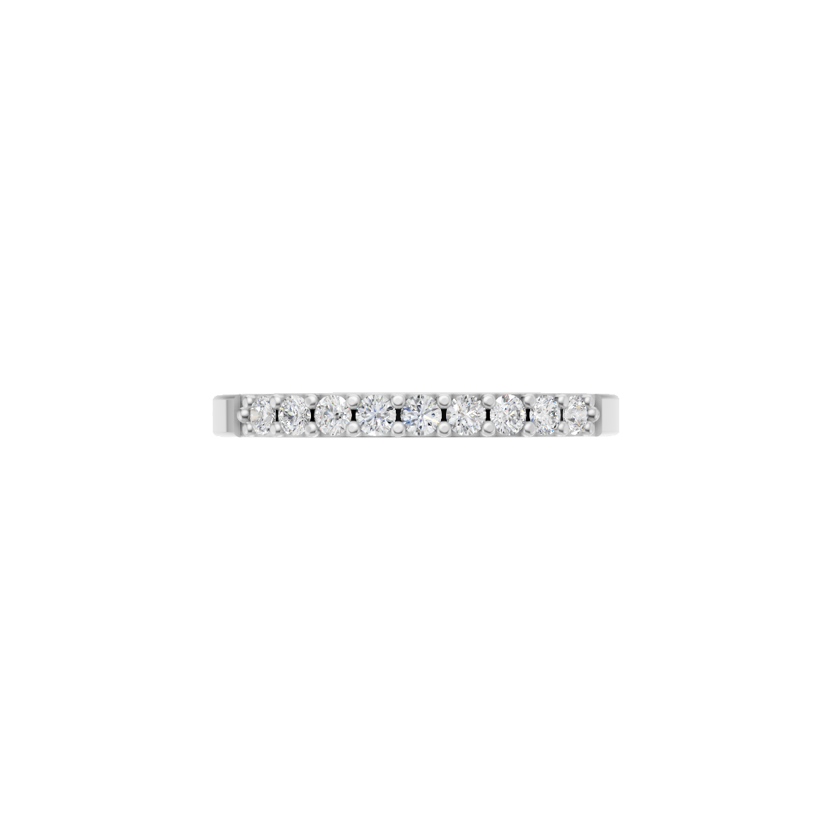 Classic Lab Grown Diamond Half Eternity Band VENFORA