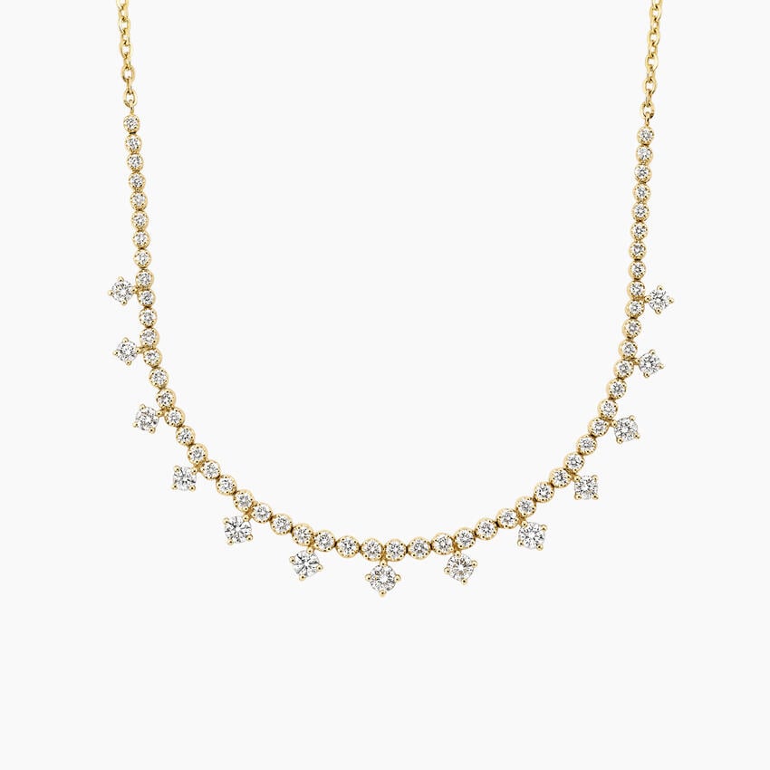 Venfora Dazzle Drop Diamond Necklace in 18K Gold venfora