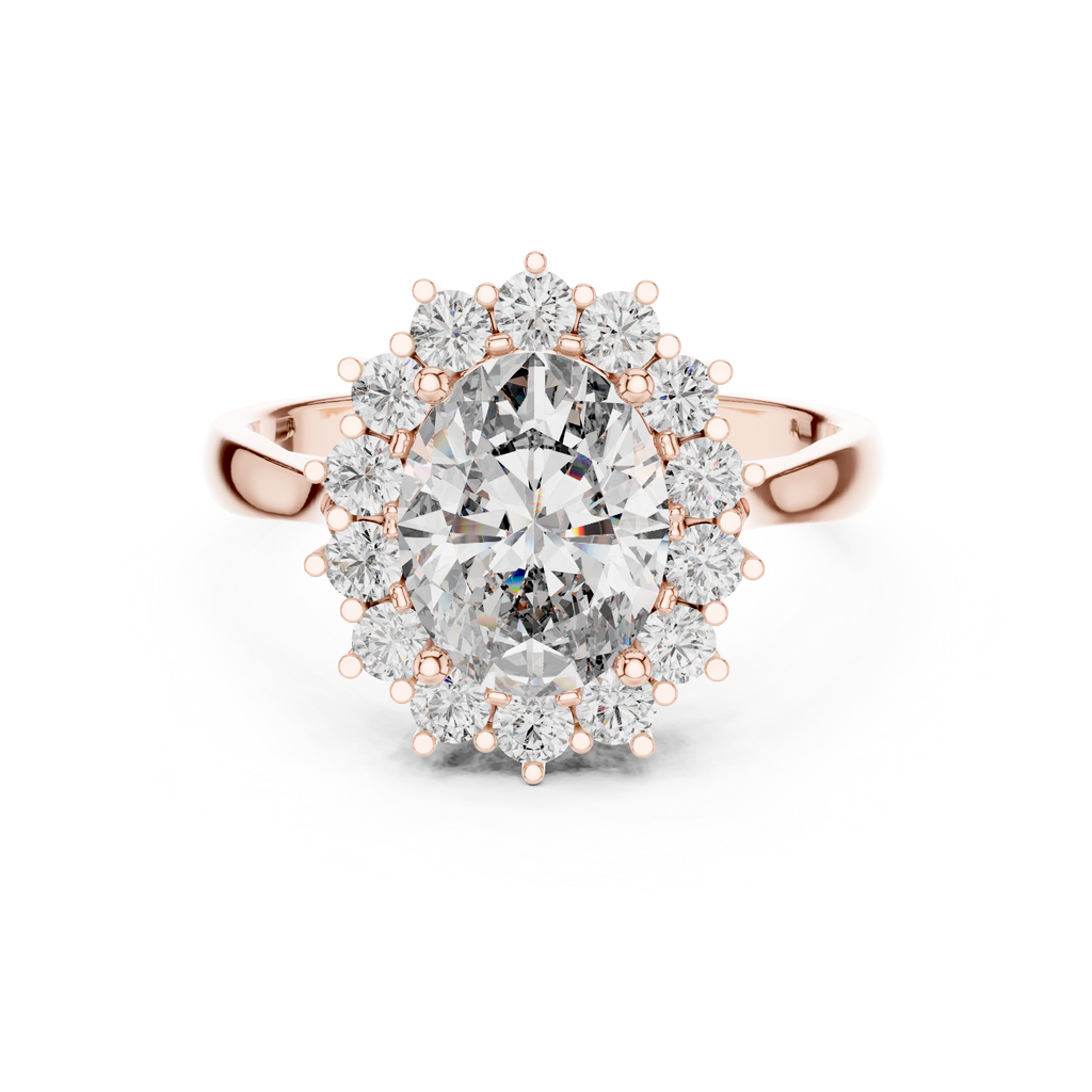Oval Radiance Diamond Ring 