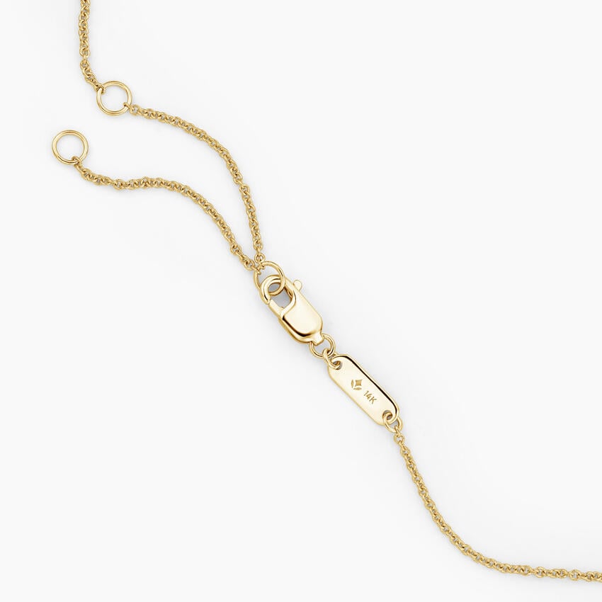 Gold Flower Pendant with Diamond Accents venfora