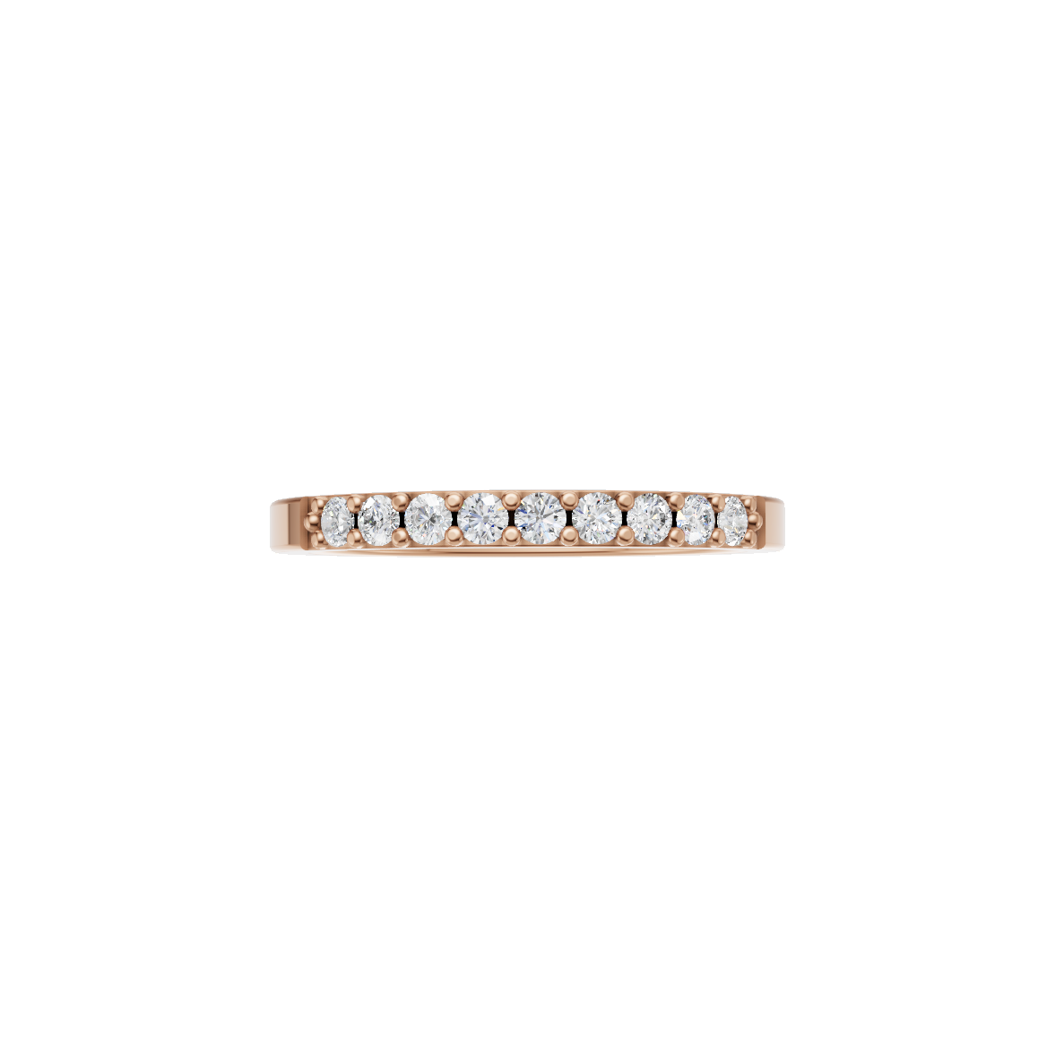 Classic Lab Grown Diamond Half Eternity Band VENFORA