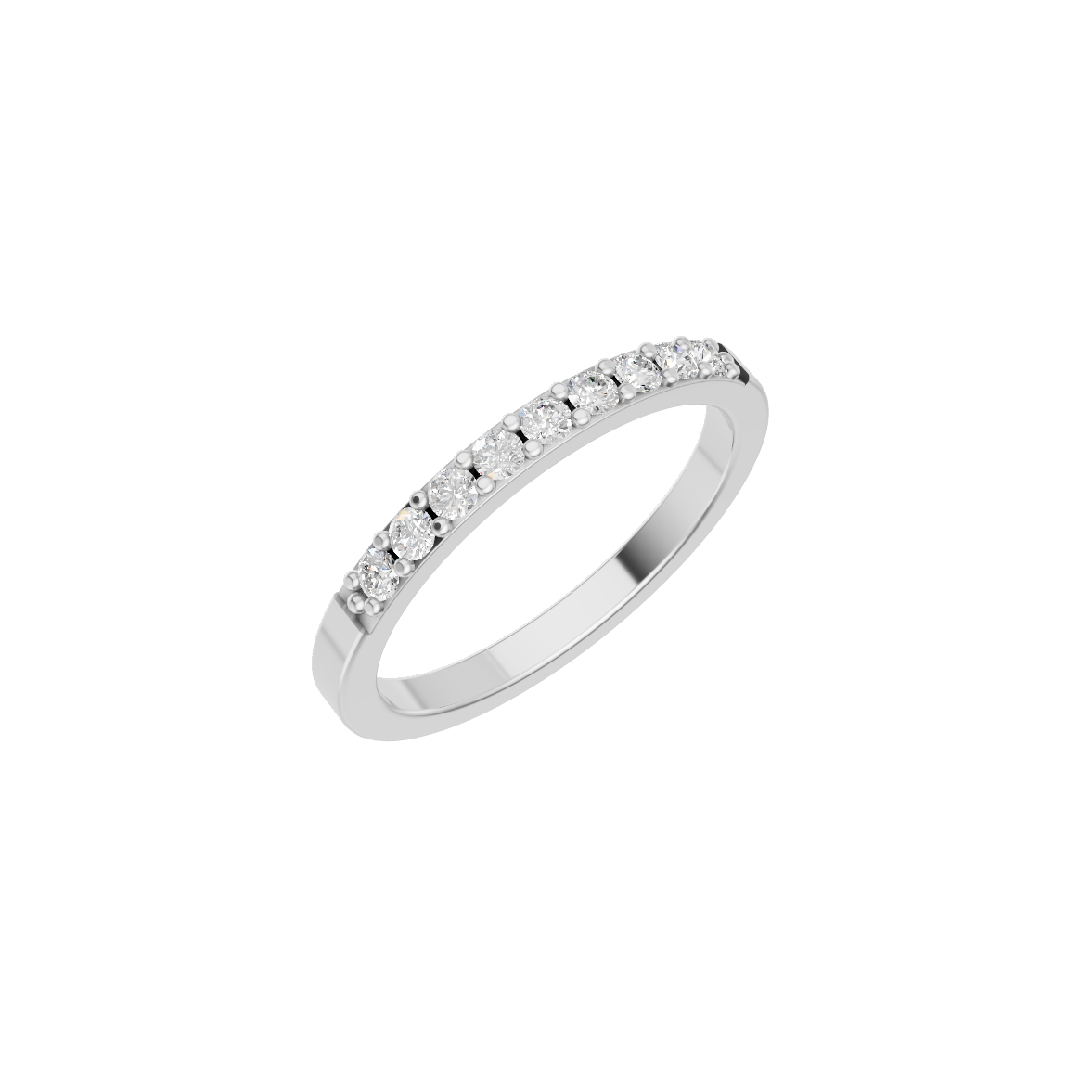 Classic Lab Grown Diamond Half Eternity Band VENFORA