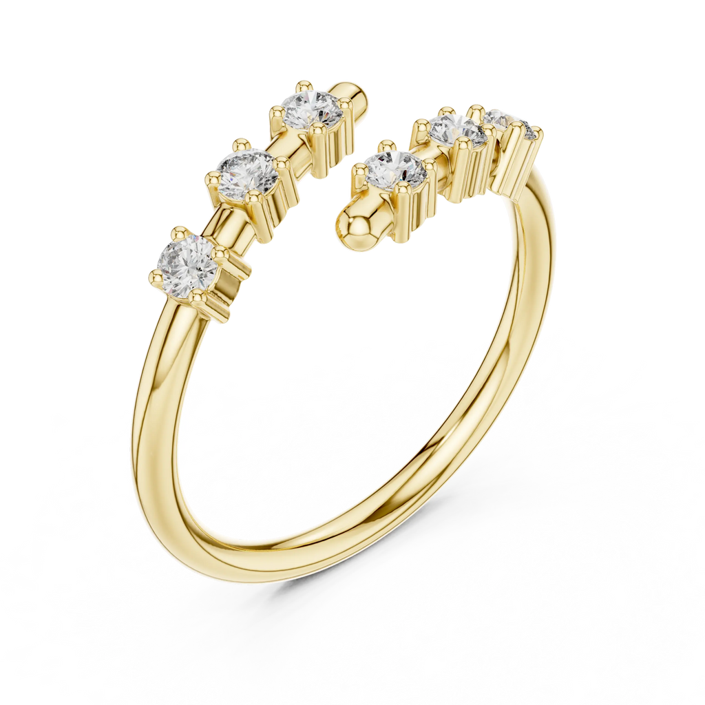 Celeste Open Diamond Band Ring venfora