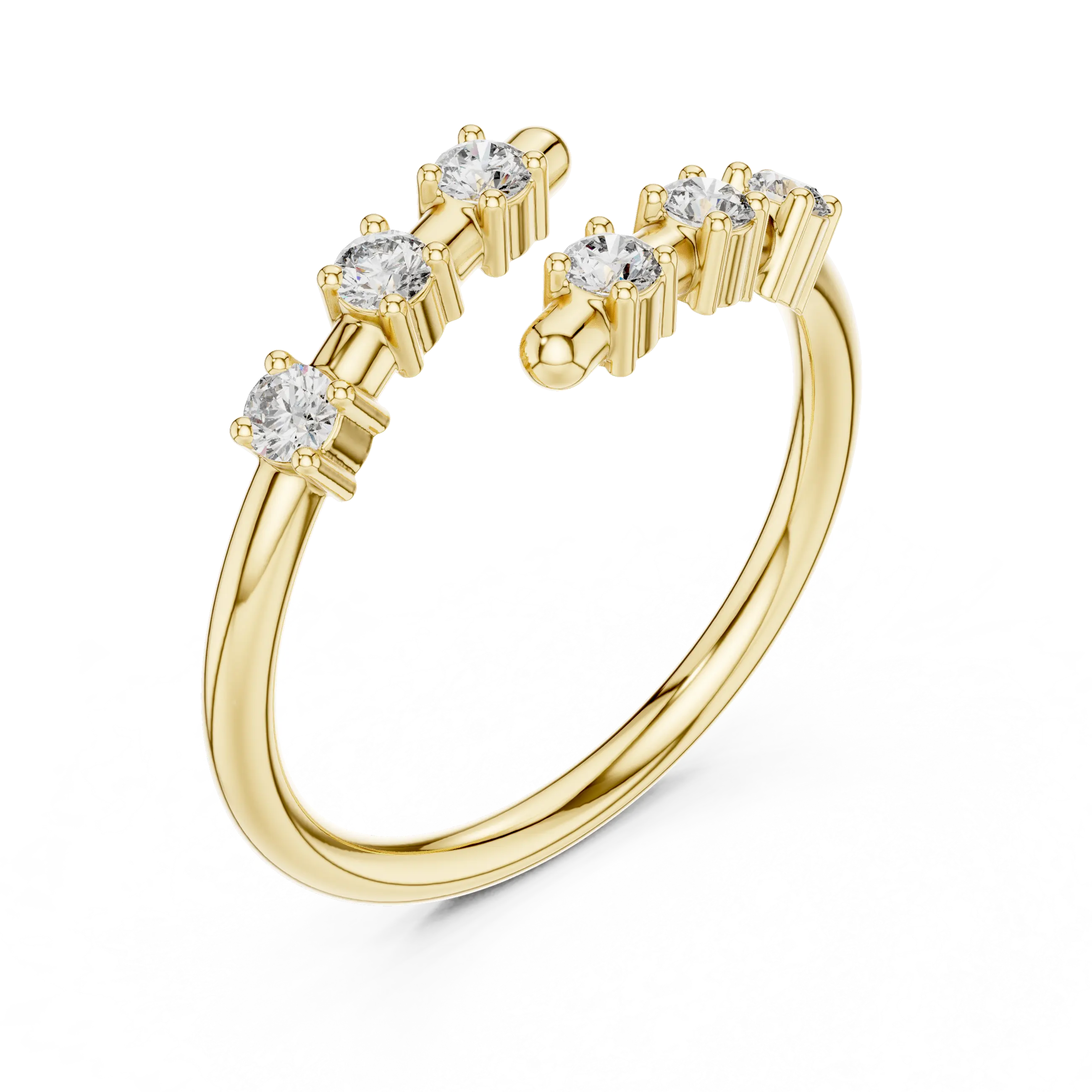 Celeste Open Diamond Band Ring venfora