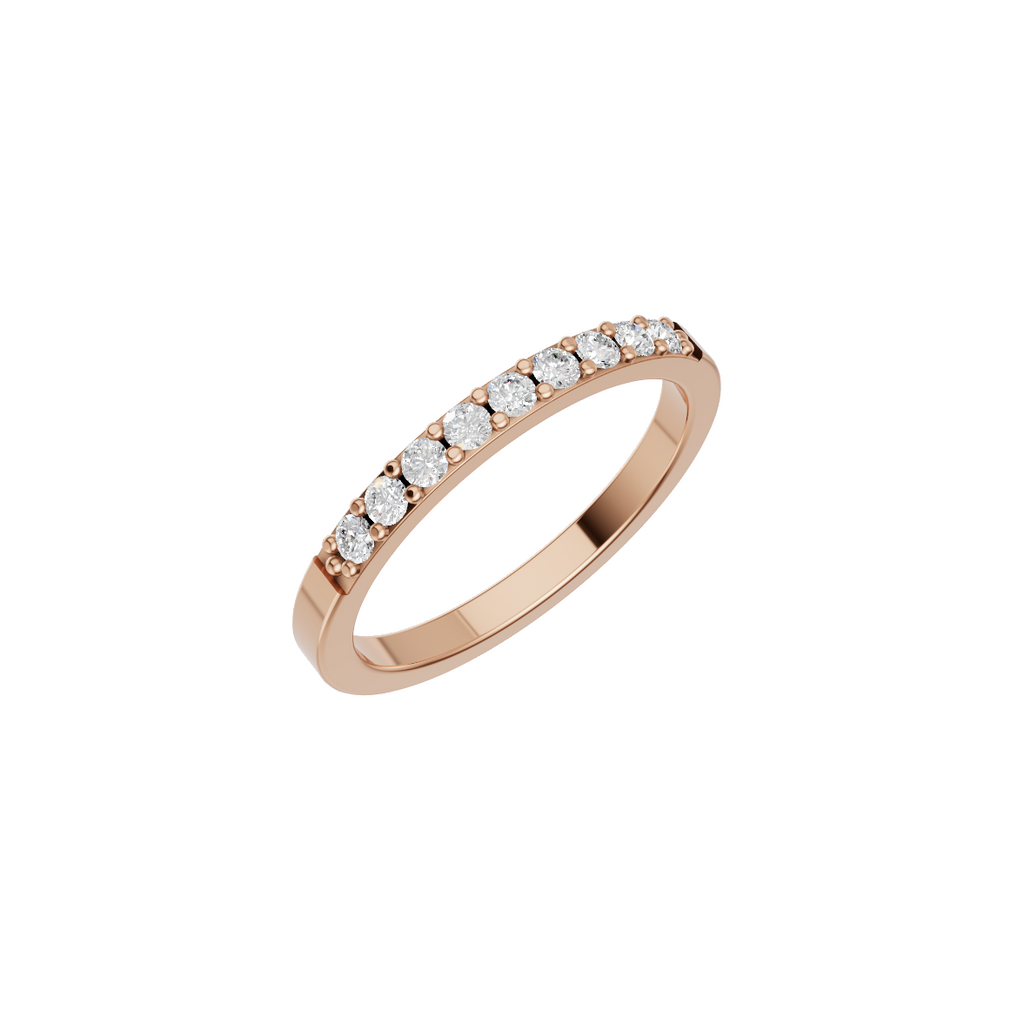 Classic Lab Grown Diamond Half Eternity Band VENFORA