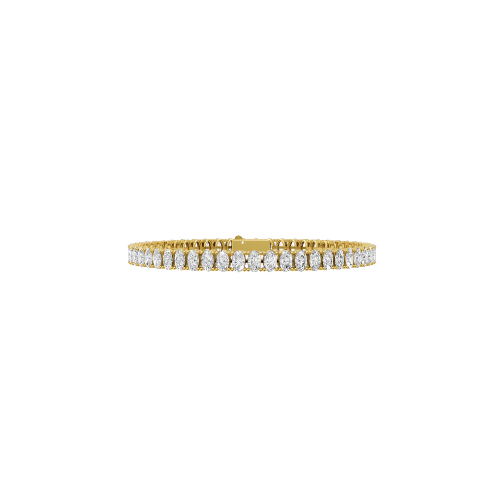 Oval Cut Lab Grown Diamond Tennis Bracele VENFORA