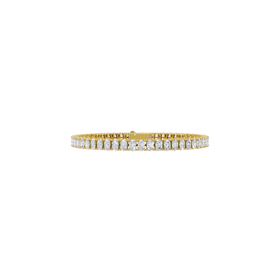 Oval Cut Lab Grown Diamond Tennis Bracele VENFORA