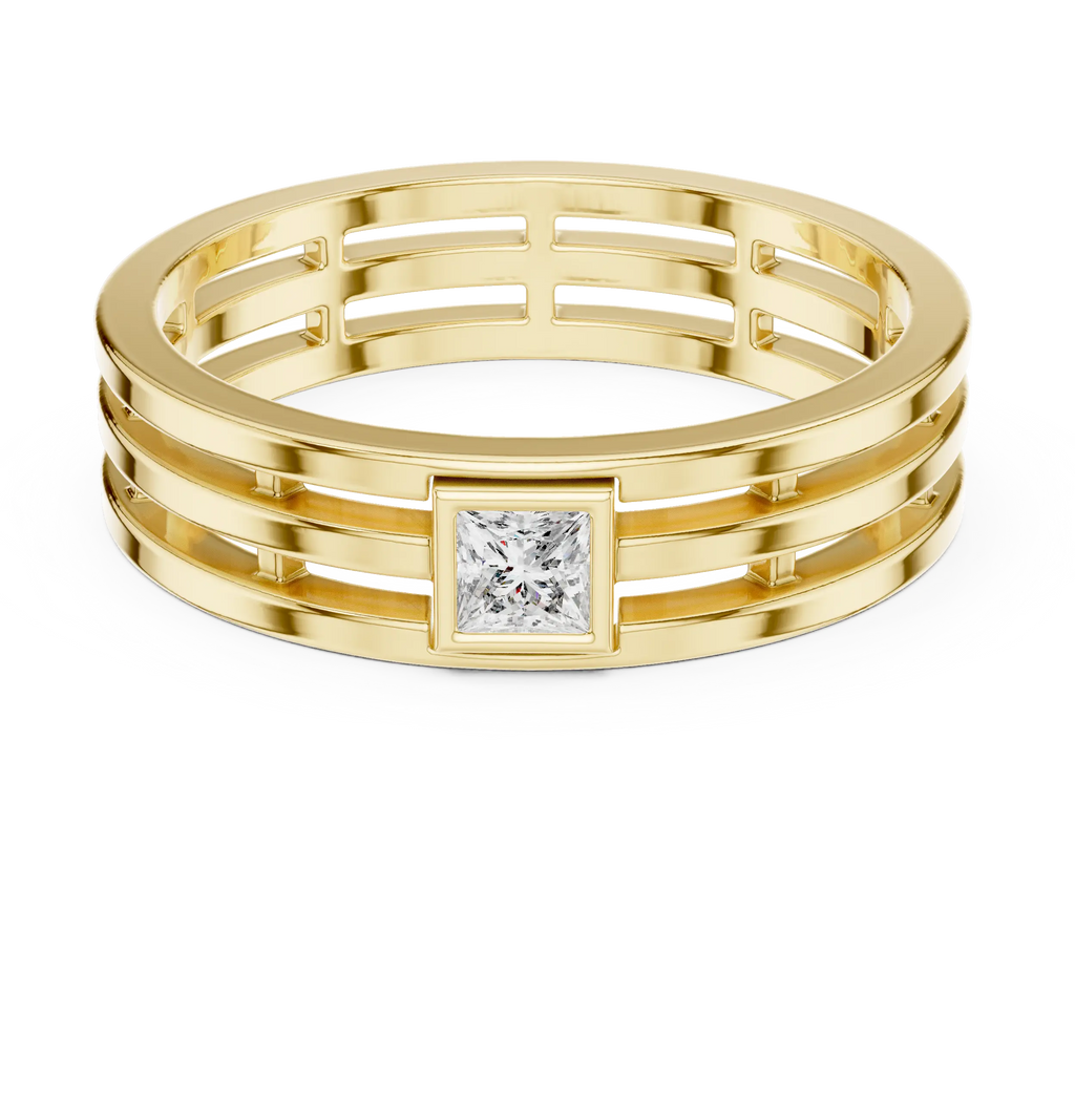 Regal Precision Men’s Diamond Ring – Modern Strength venfora