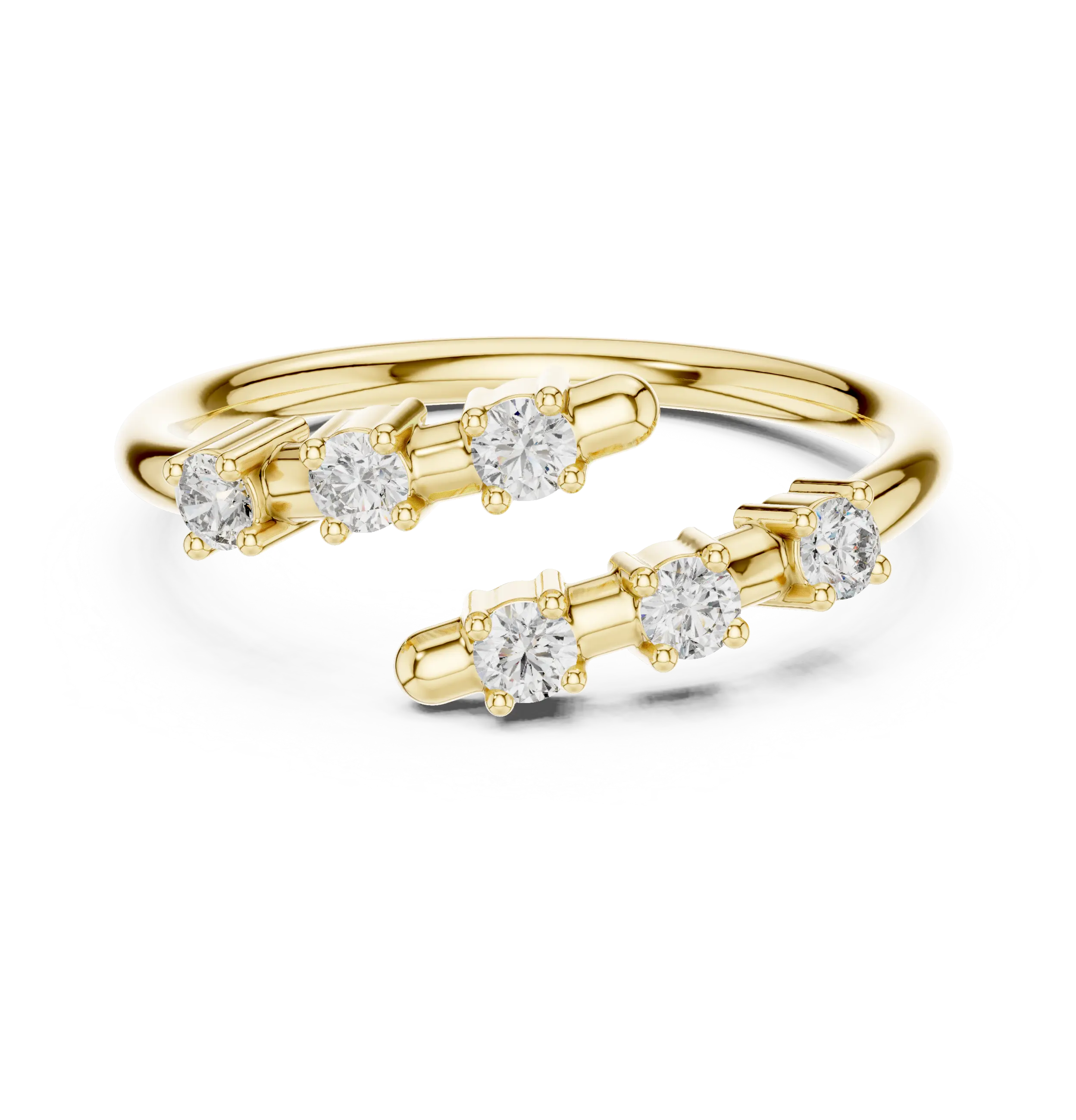Celeste Open Diamond Band Ring venfora