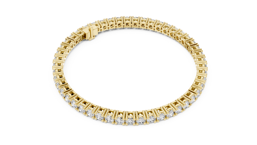 Round Cut Diamond Tennis Bracelet 
