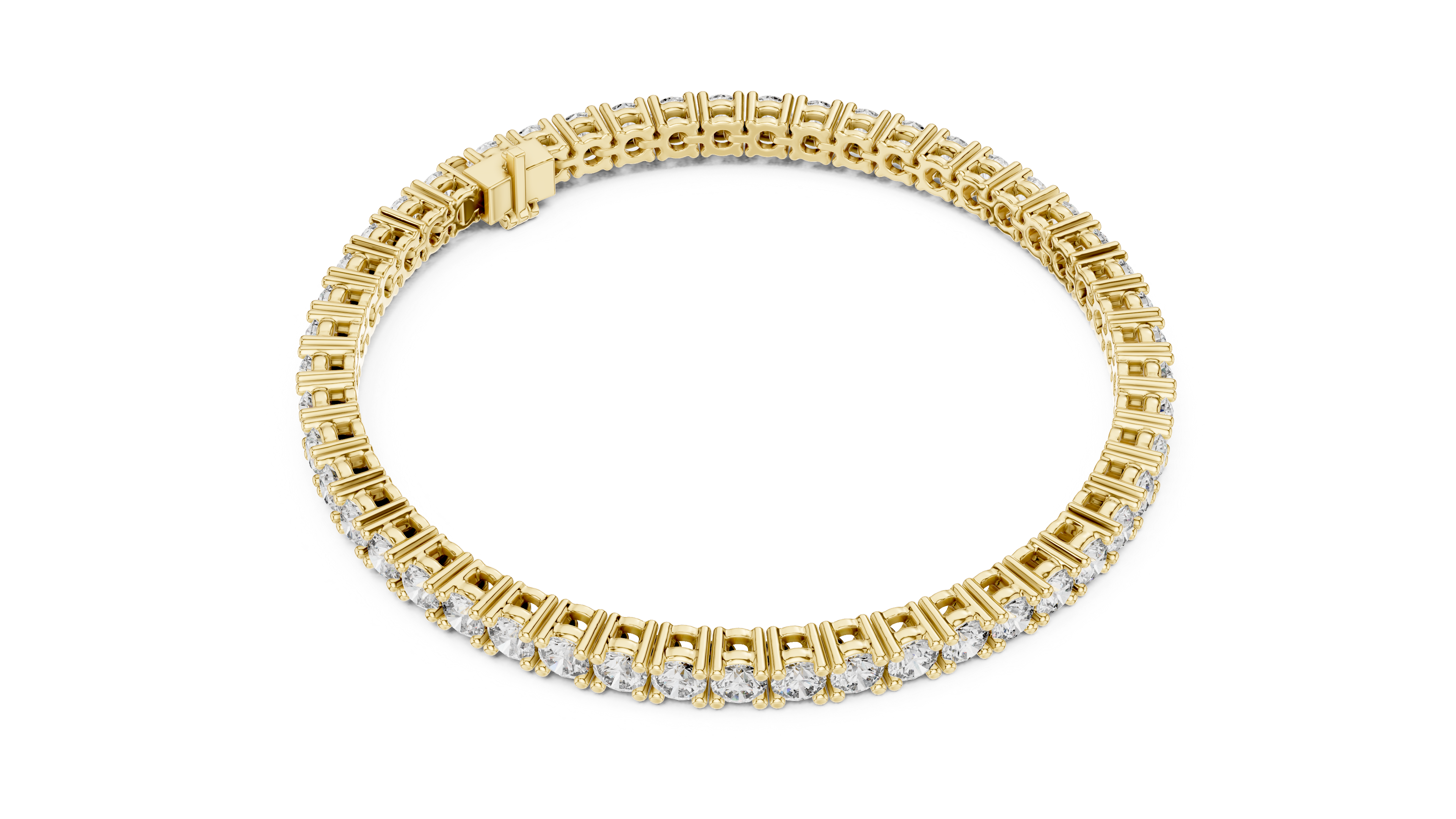 Round Cut Diamond Tennis Bracelet 
