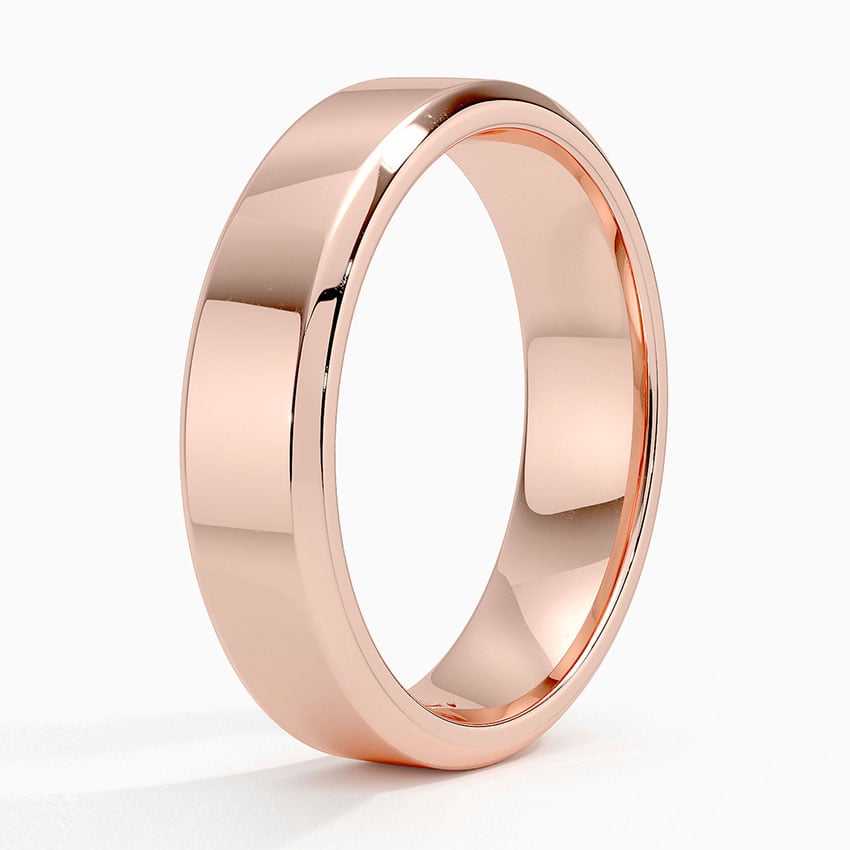 Classic High Polish White Gold Band My Store