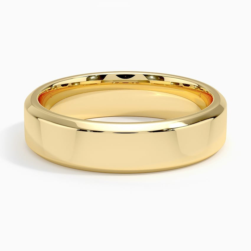 Classic High Polish White Gold Band My Store