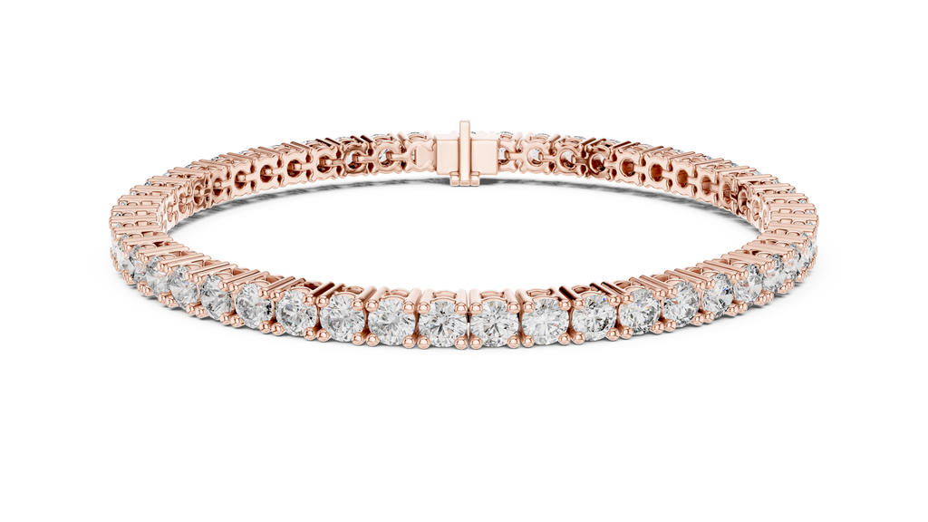 Round Cut Diamond Tennis Bracelet 
