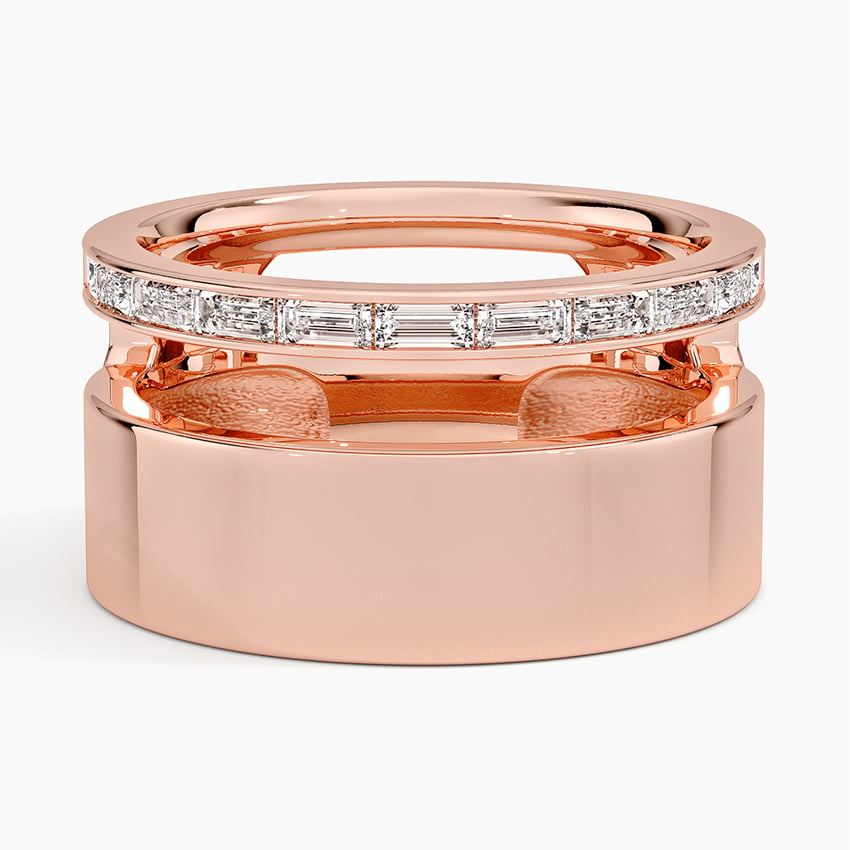 Baguette Diamond Channel Band Set 