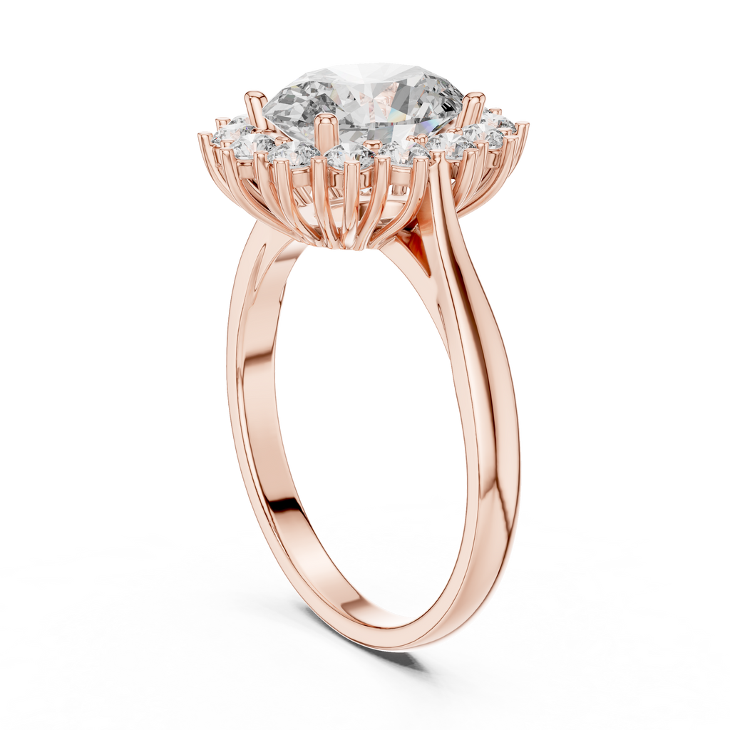 Oval Radiance Diamond Ring 
