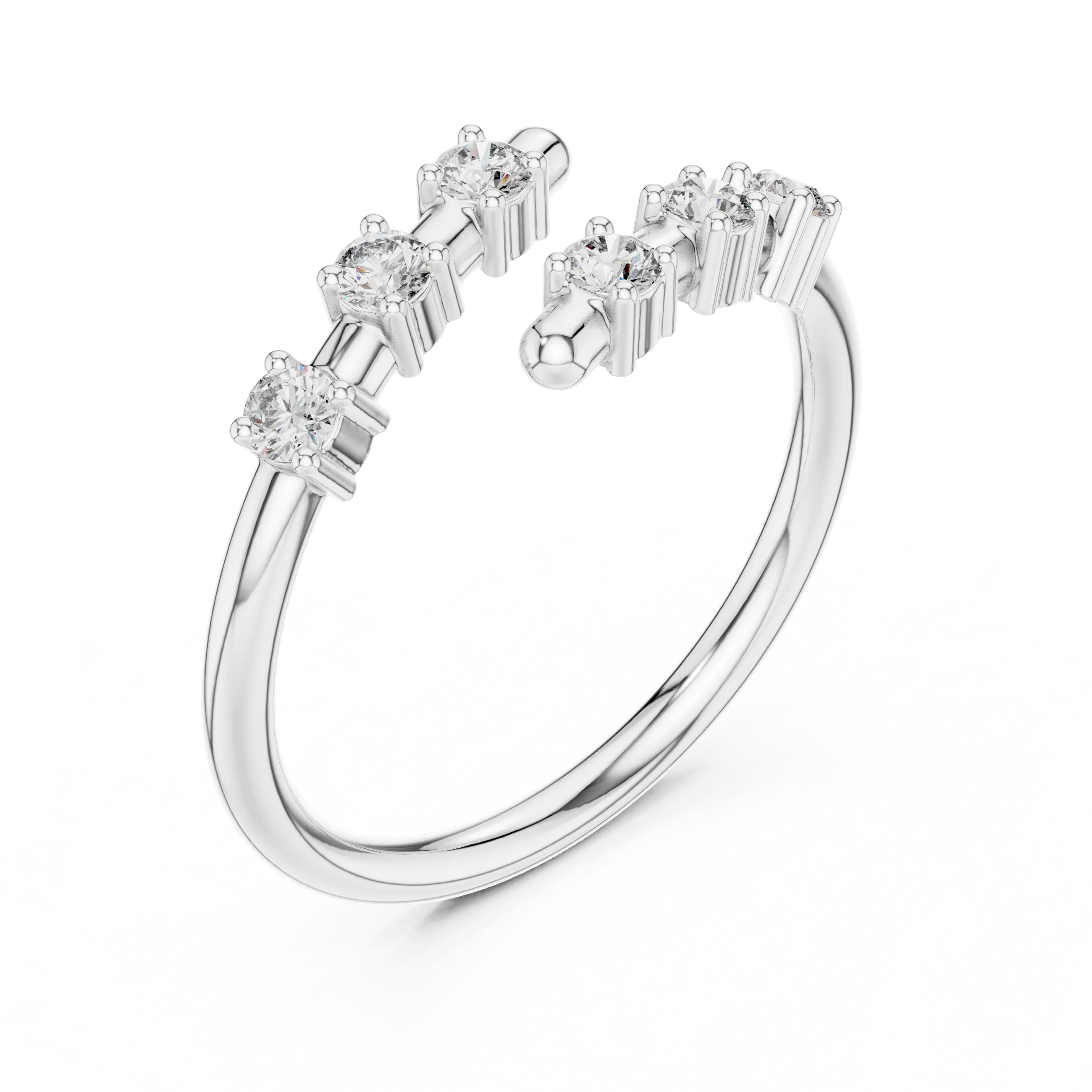 Celeste Open Diamond Band Ring venfora