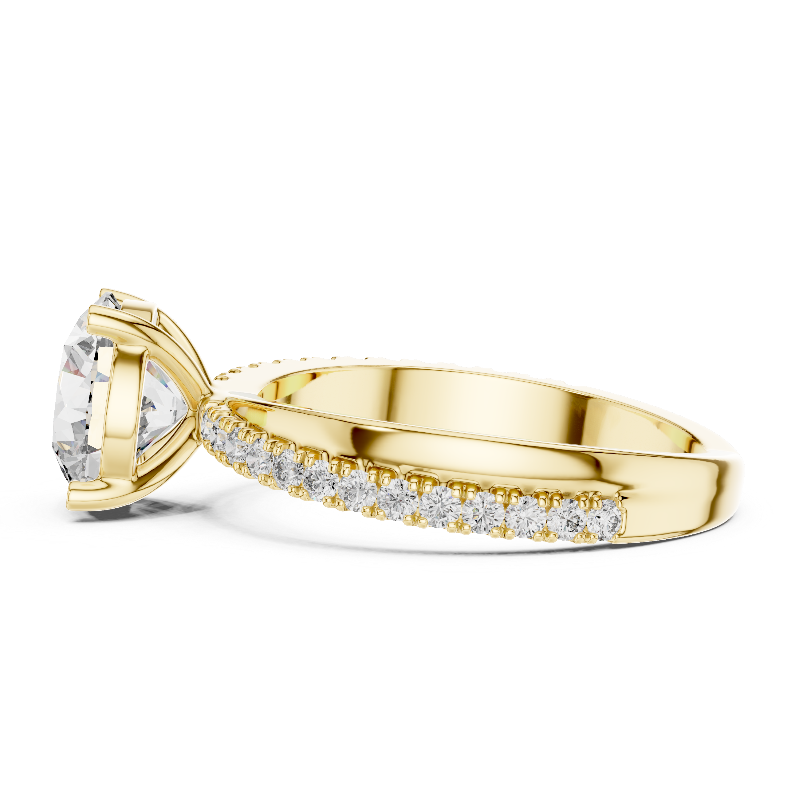 Round Brilliant Cut Solitaire Diamond Ring 