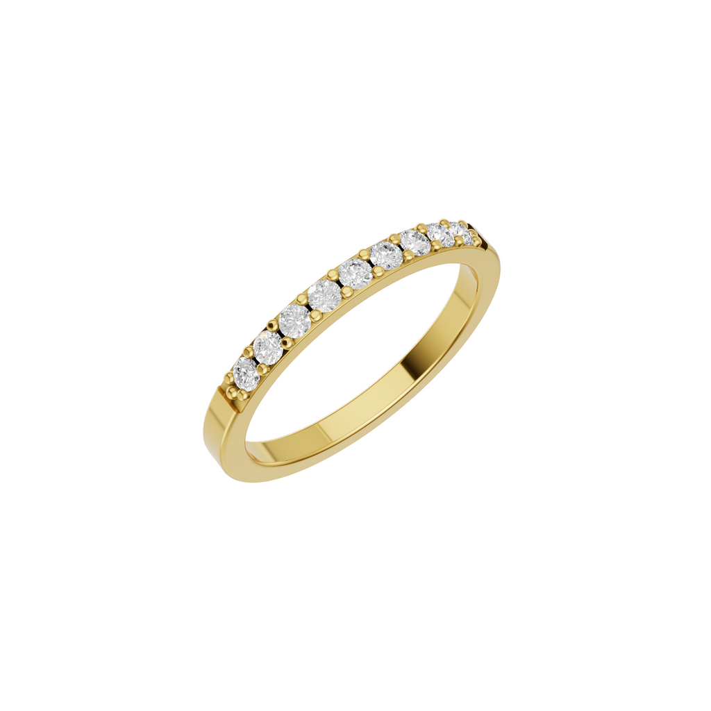 Classic Lab Grown Diamond Half Eternity Band VENFORA