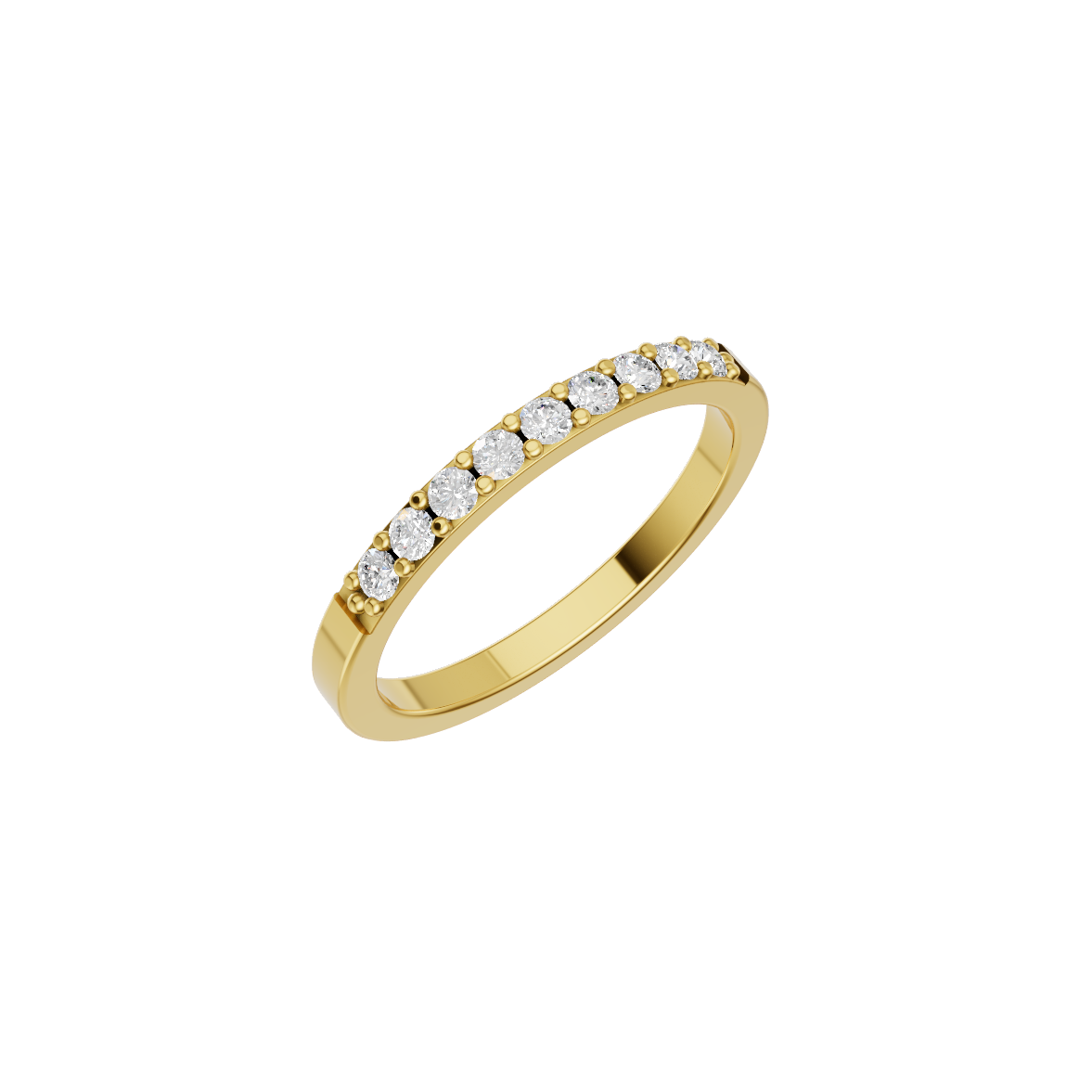 Classic Lab Grown Diamond Half Eternity Band VENFORA