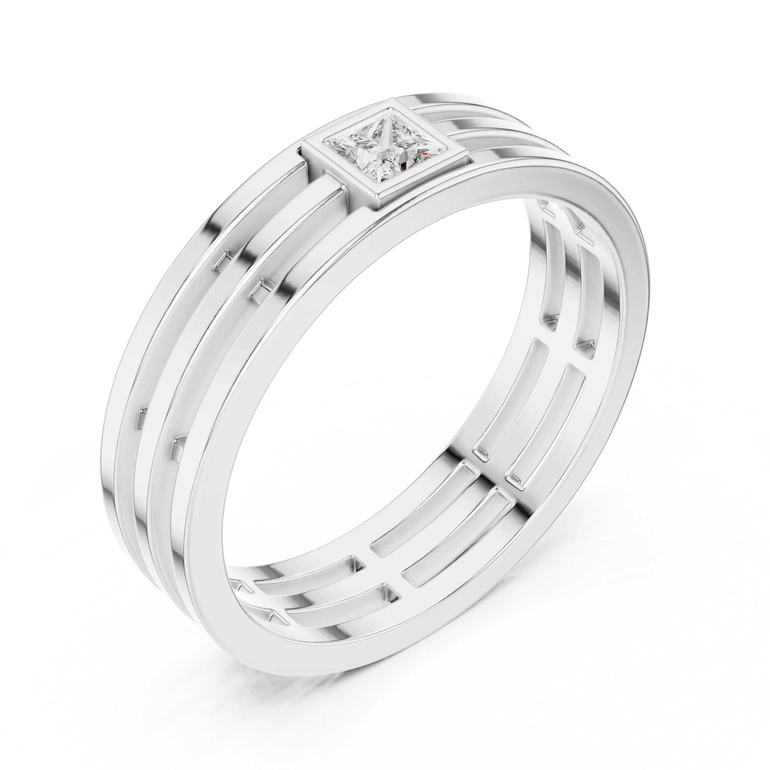 Regal Precision Men’s Diamond Ring – Modern Strength venfora