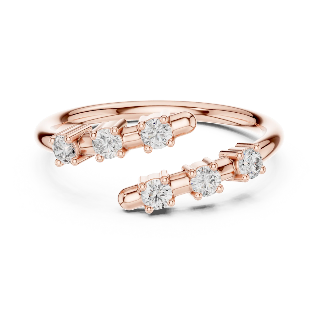 Celeste Open Diamond Band Ring venfora
