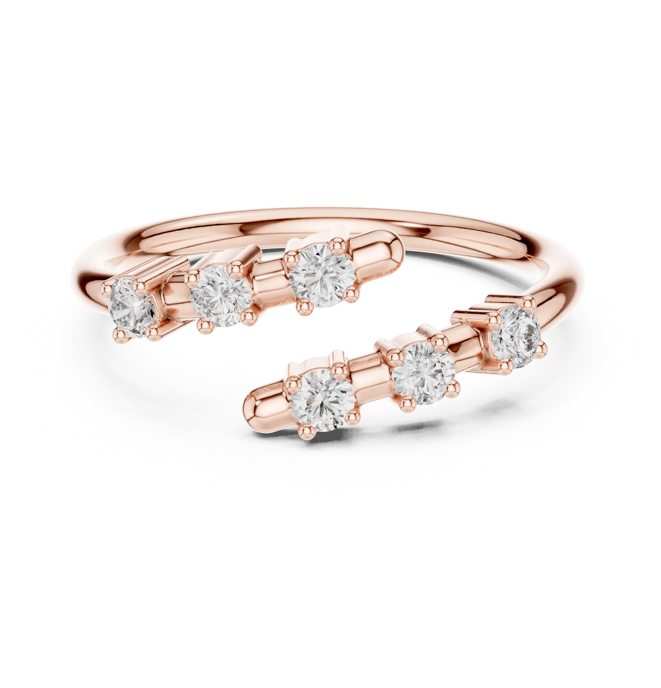Celeste Open Diamond Band Ring venfora